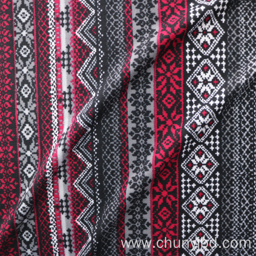 Soft Handfeeling 96% Polyester 4% Spandex Home Textile Fabrics Knitted Printed Single Jersey Fabric Leisure Wear Fabrics